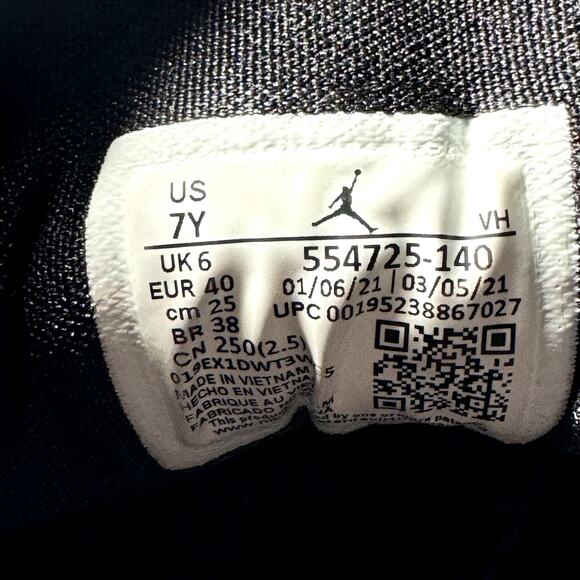 Size 7 - Nike Air Jordan 1 Mid GS Racer Blue Men's Shoes - Picture 7 of 8